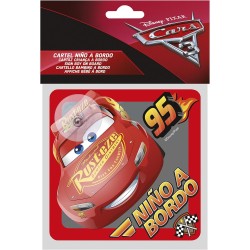 PEGATINA NIÑO A BORDO CARS