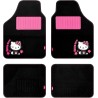 Hello Kitty 1 Juego de 4 Alfombras Moqueta con Talonera, Rosa/Negro, Única