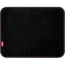 Hello Kitty 1 Juego de 4 Alfombras Moqueta con Talonera, Rosa/Negro, Única