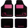 Hello Kitty  Juego Alfombras moqueta de Coche talonera, Negro/Rosa, Universal
