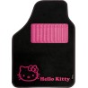 Hello Kitty  Juego Alfombras moqueta de Coche talonera, Negro/Rosa, Universal