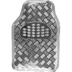 Bc Corona GOM001015 Alfombra Universal de Goma en Diseño Aluminio