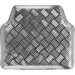 Bc Corona GOM001015 Alfombra Universal de Goma en Diseño Aluminio