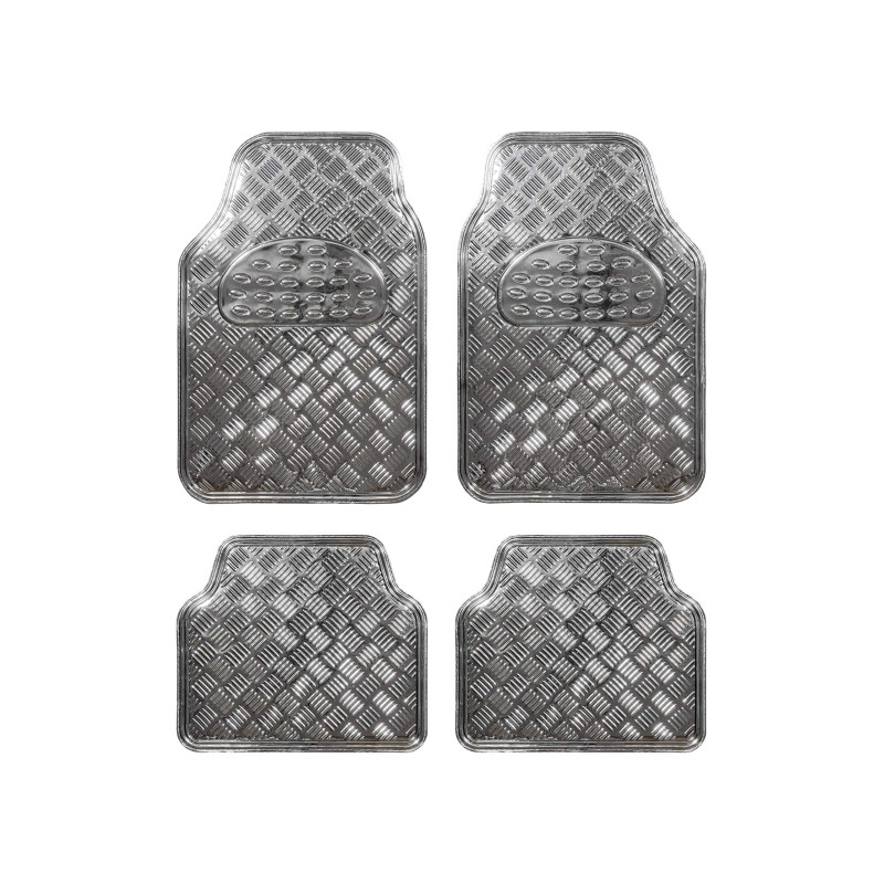 Bc Corona GOM001015 Alfombra Universal de Goma en Diseño Aluminio