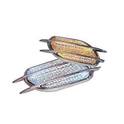 Aireadores Cromados Toma de Aire Tipo M con LED